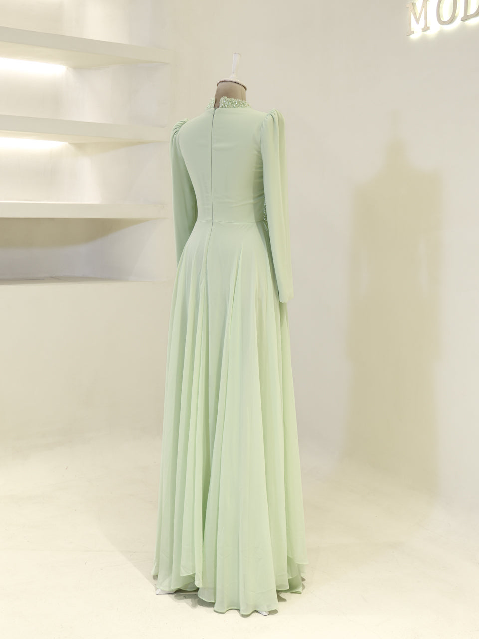 Sofia Crystal Dress- Lime