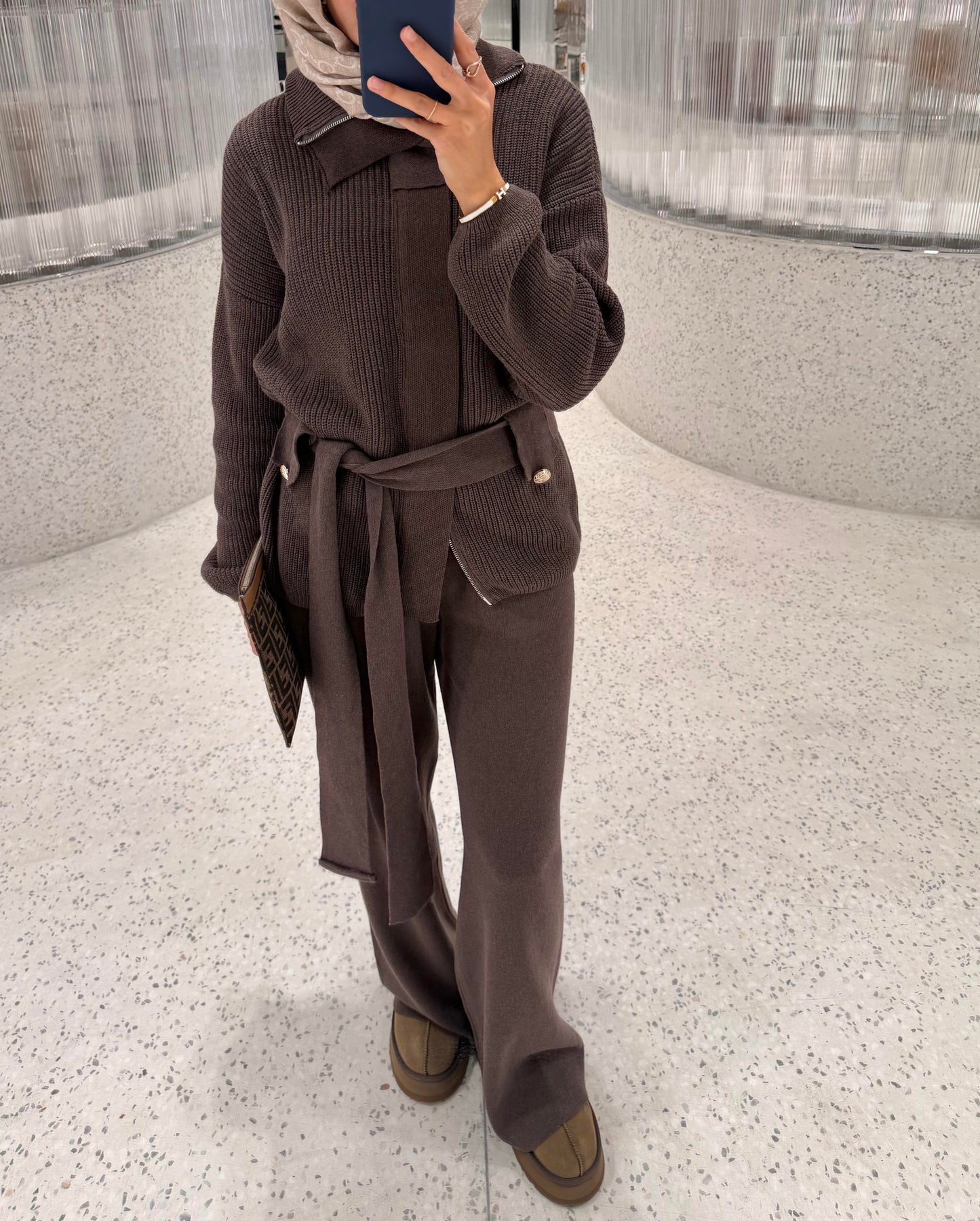 Soft Knit Set – Light Coffee