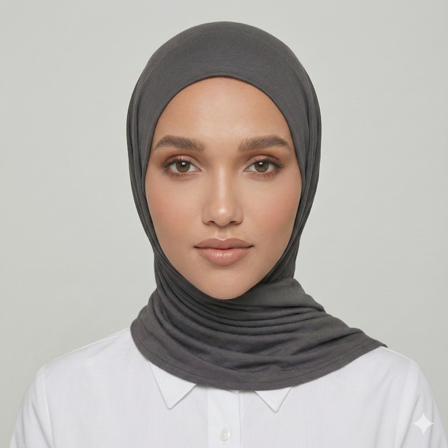 Coal Gray Premium Viscose Jersey Shawl | Luxurious Drape, Non-Slip Fabric