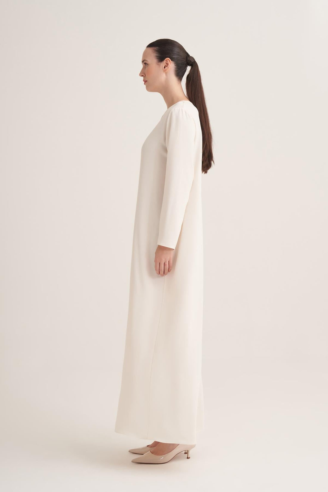 Crepe Inner Dress - Cream