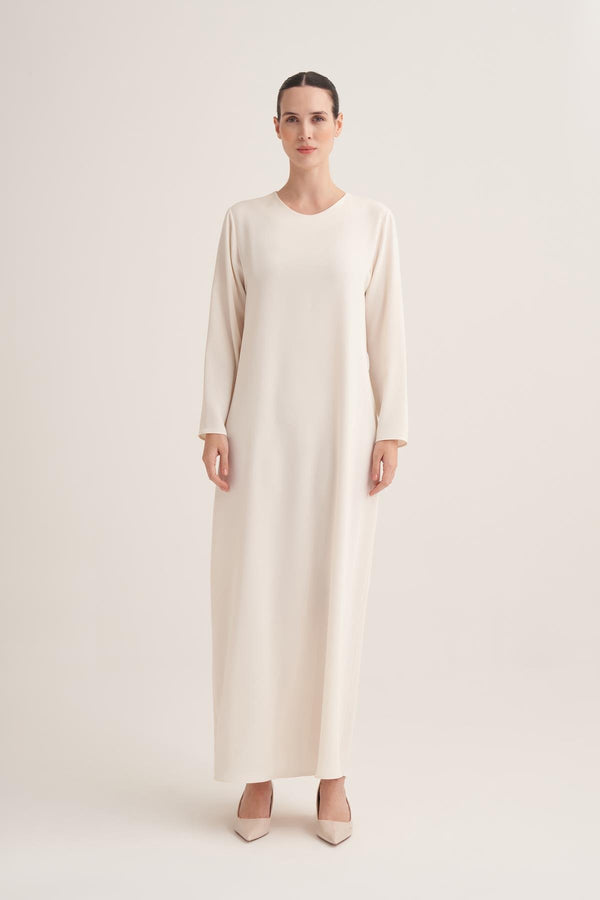 Crepe Inner Dress - Cream