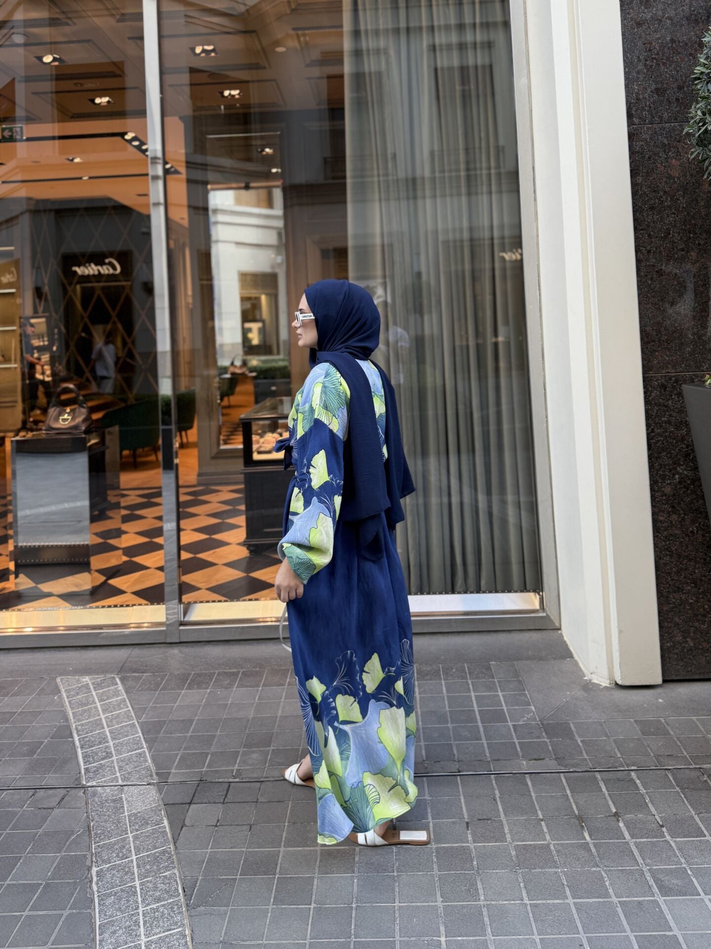 Floral Viscose Blouse and Skirt