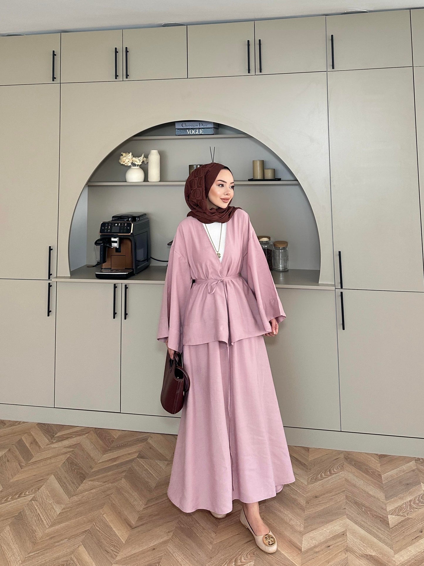 Modal Kimono and Skirt Set