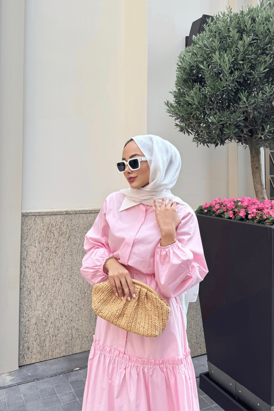 Poplin Pink Dress