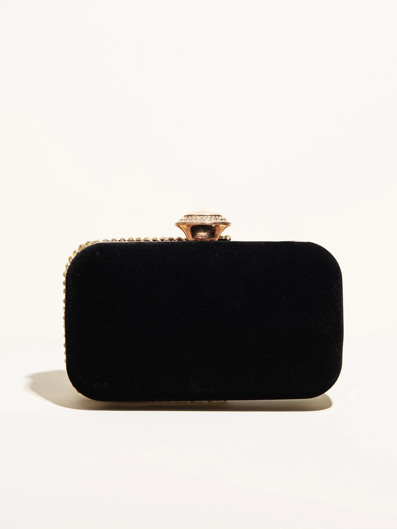 Mini Rhinestone Decor Chain Box Bag