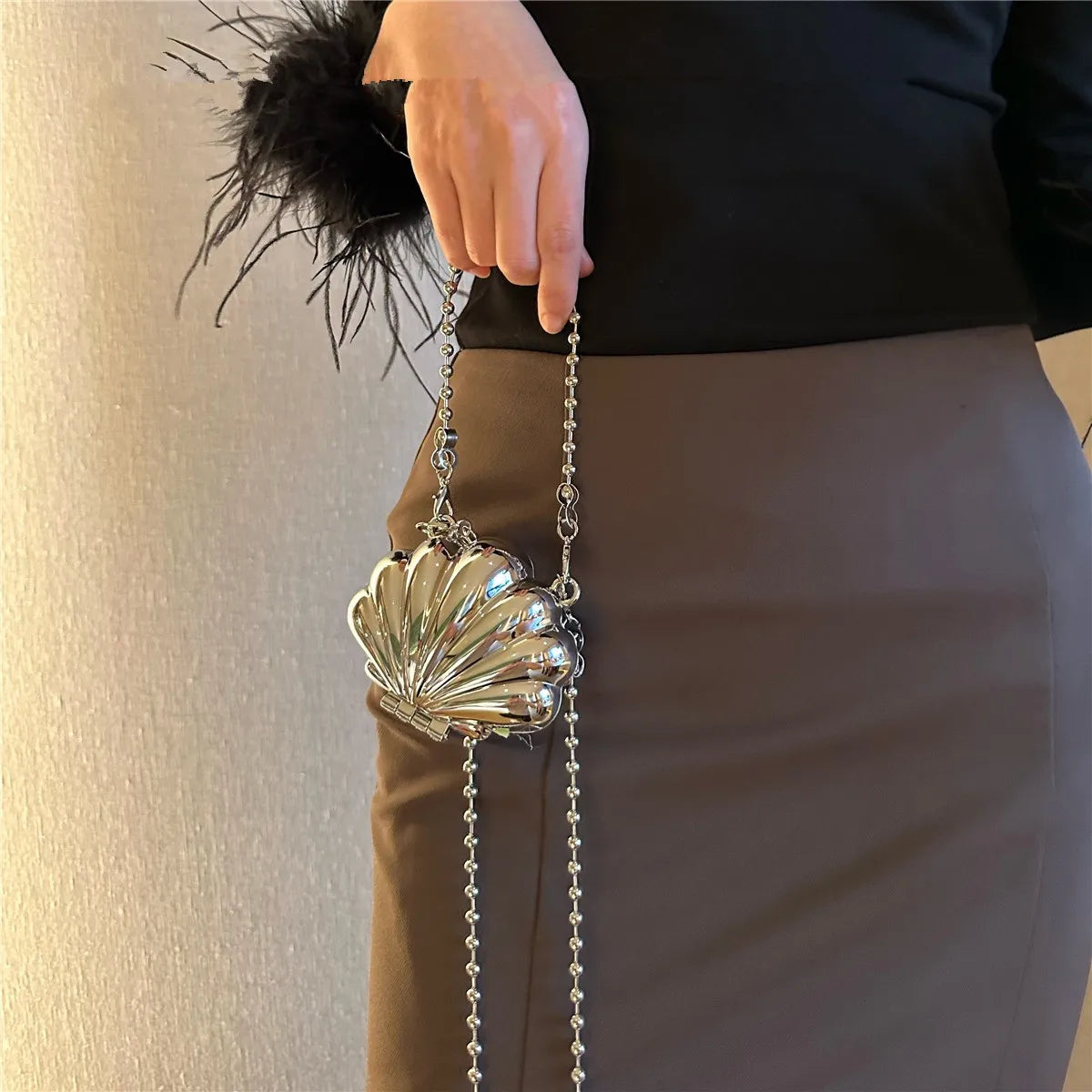 Mini Metal Oyster Bag