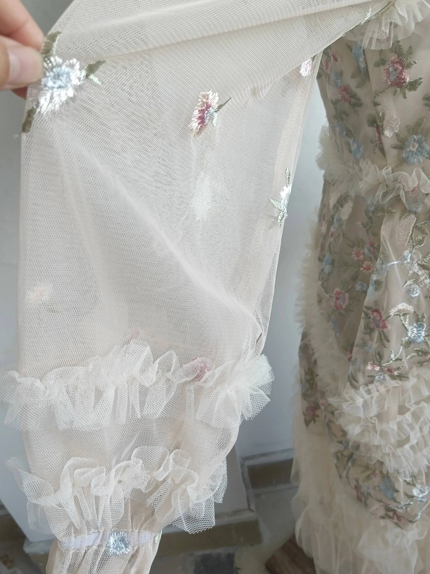 Floral Embroidered Lace Prom & Evening Dress