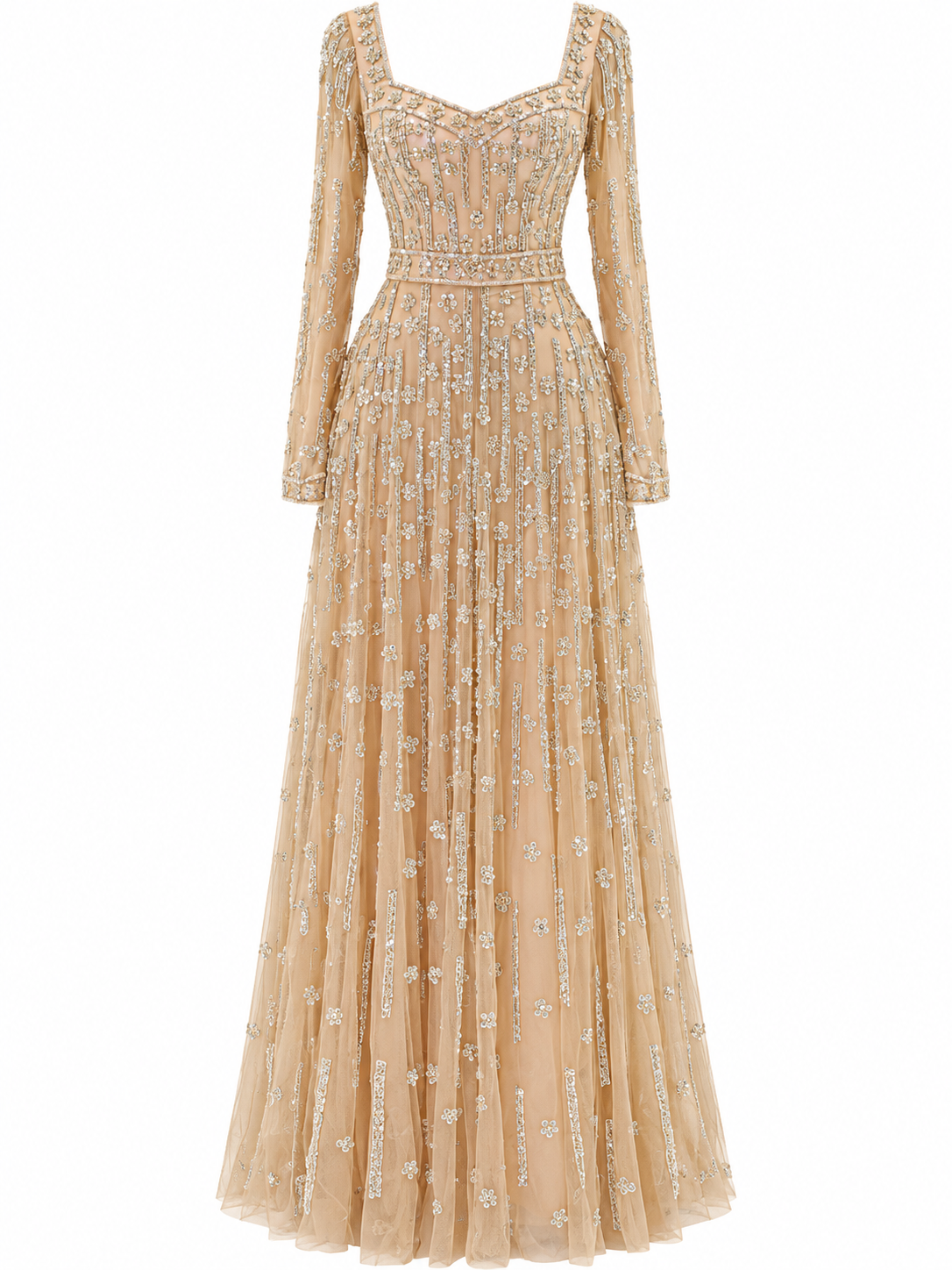Couture Estella Evening Dress - Salmon