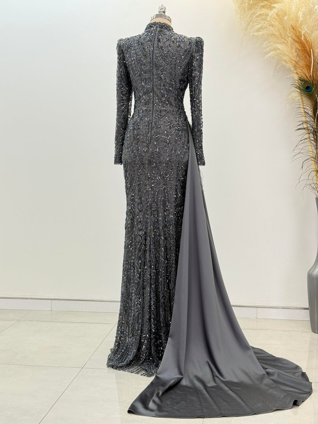 Alessa Evening Dress - Anthracite - view 4