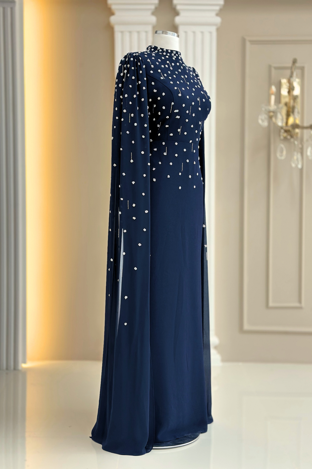 Afra Modest Evening Dress - Navy