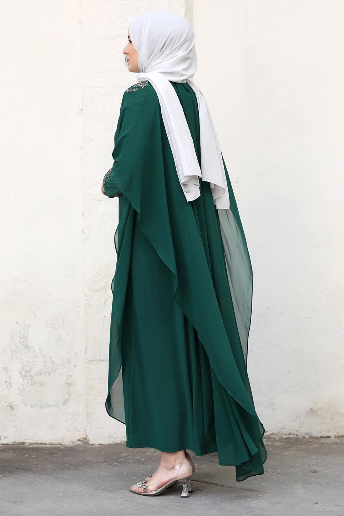 Beste Modest Evening Dress - Emerald