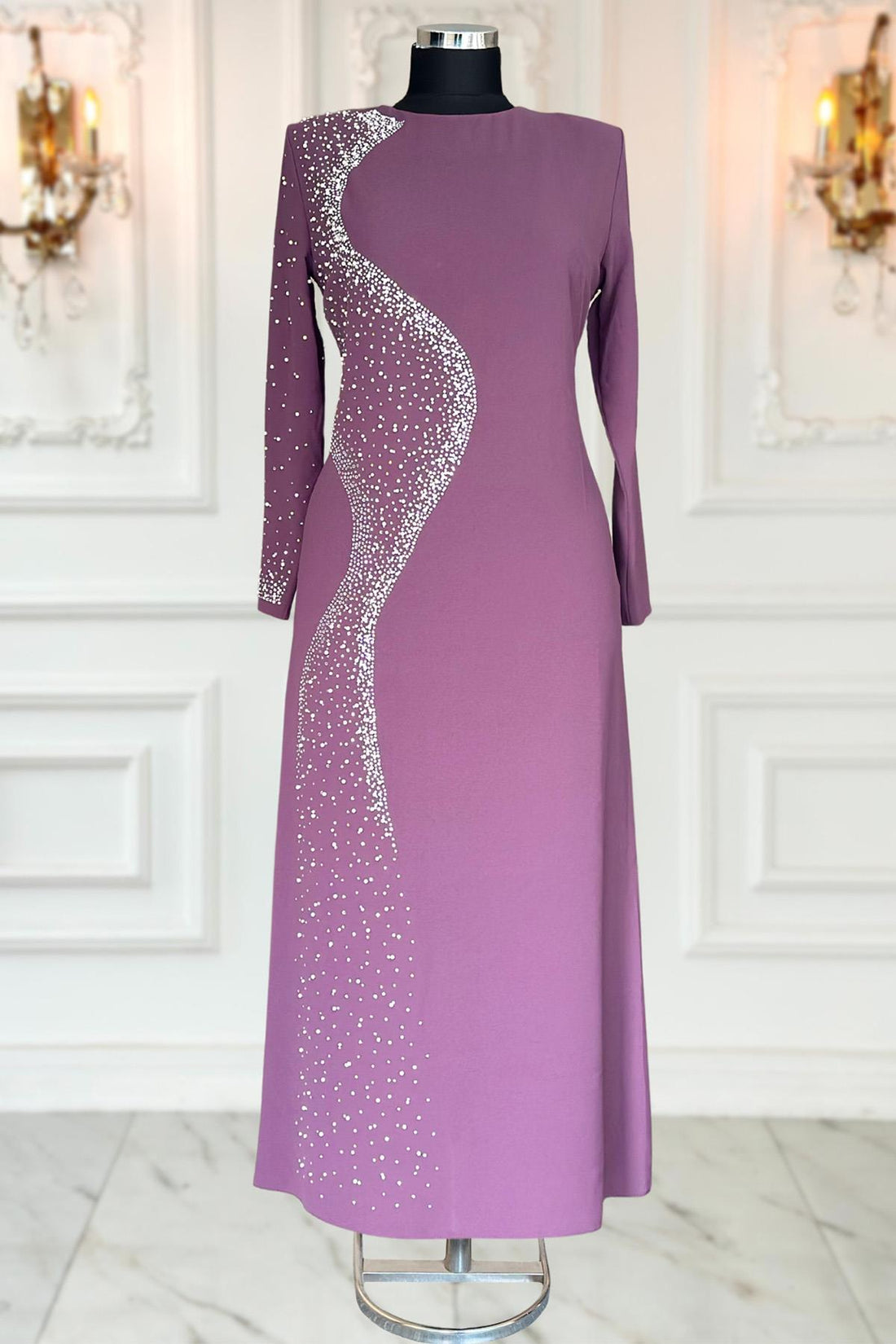Didar Modest Evening Dress - Lavender