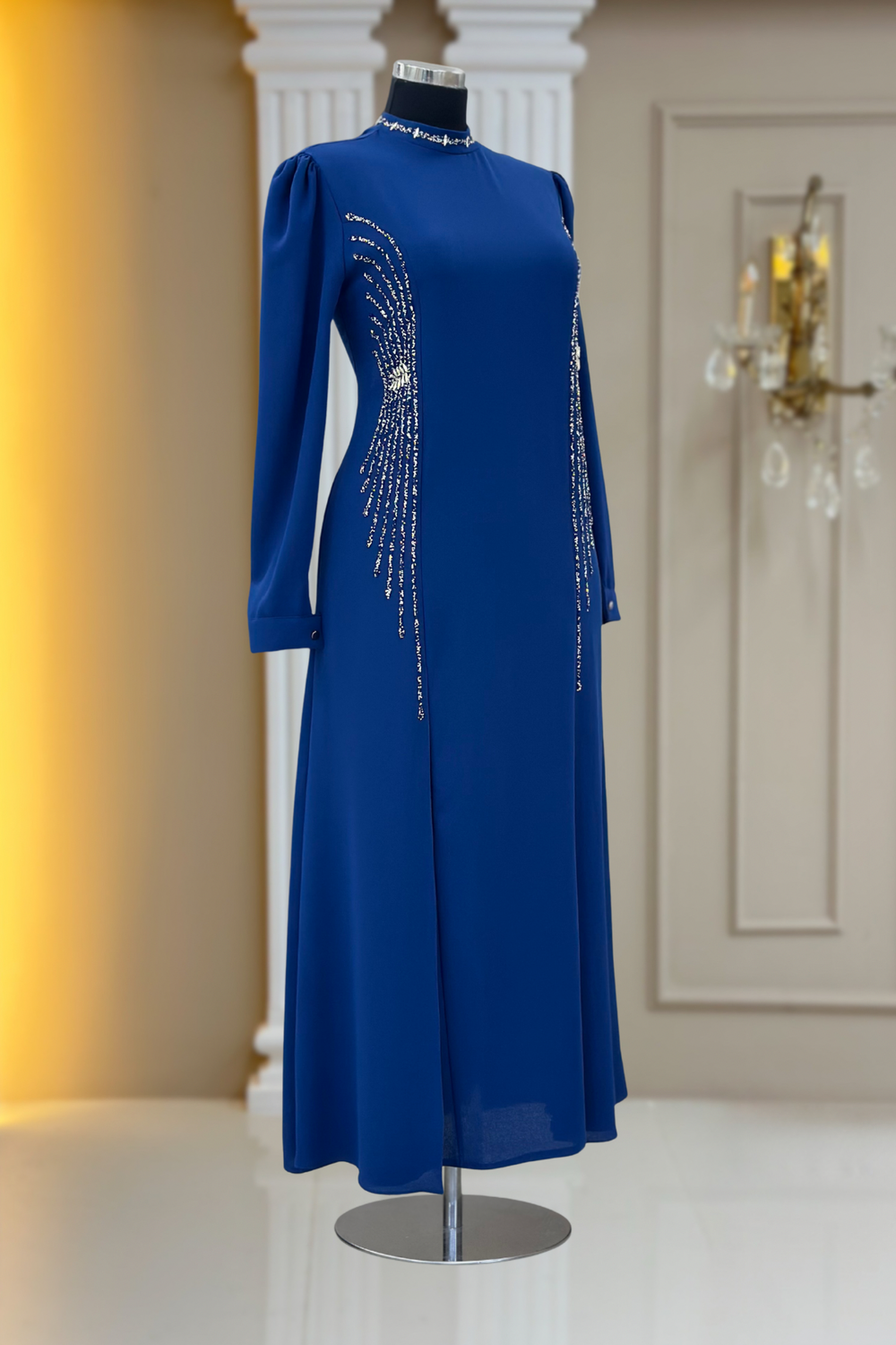 Duru Modest Evening Dress - Indigo