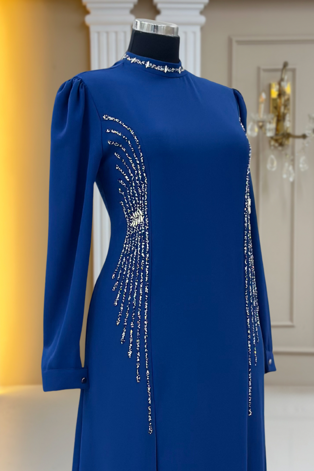 Duru Modest Evening Dress - Indigo