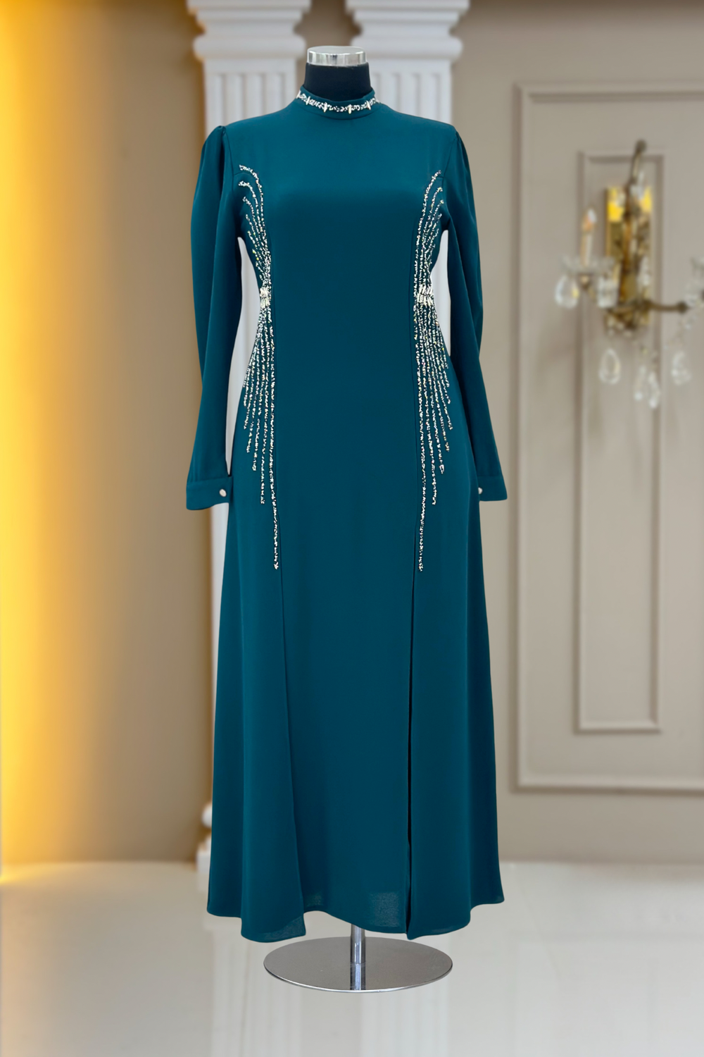 Duru Modest Evening Dress - Teal