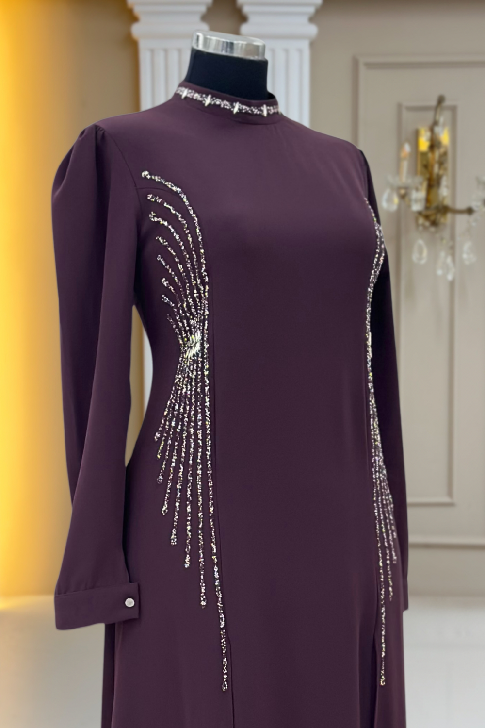 Duru Modest Evening Dress - Violet