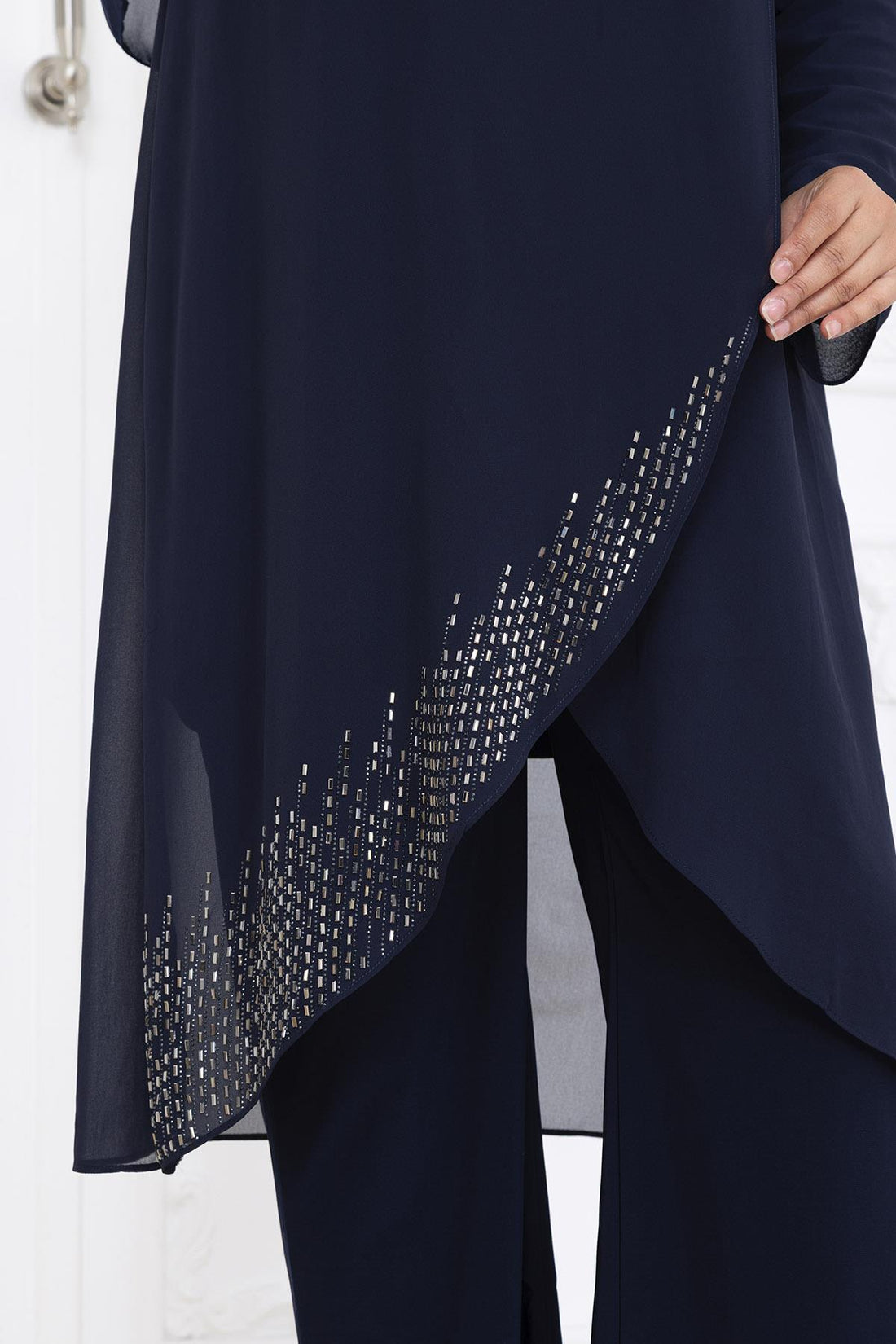 Esin Modest Evening Set - Navy