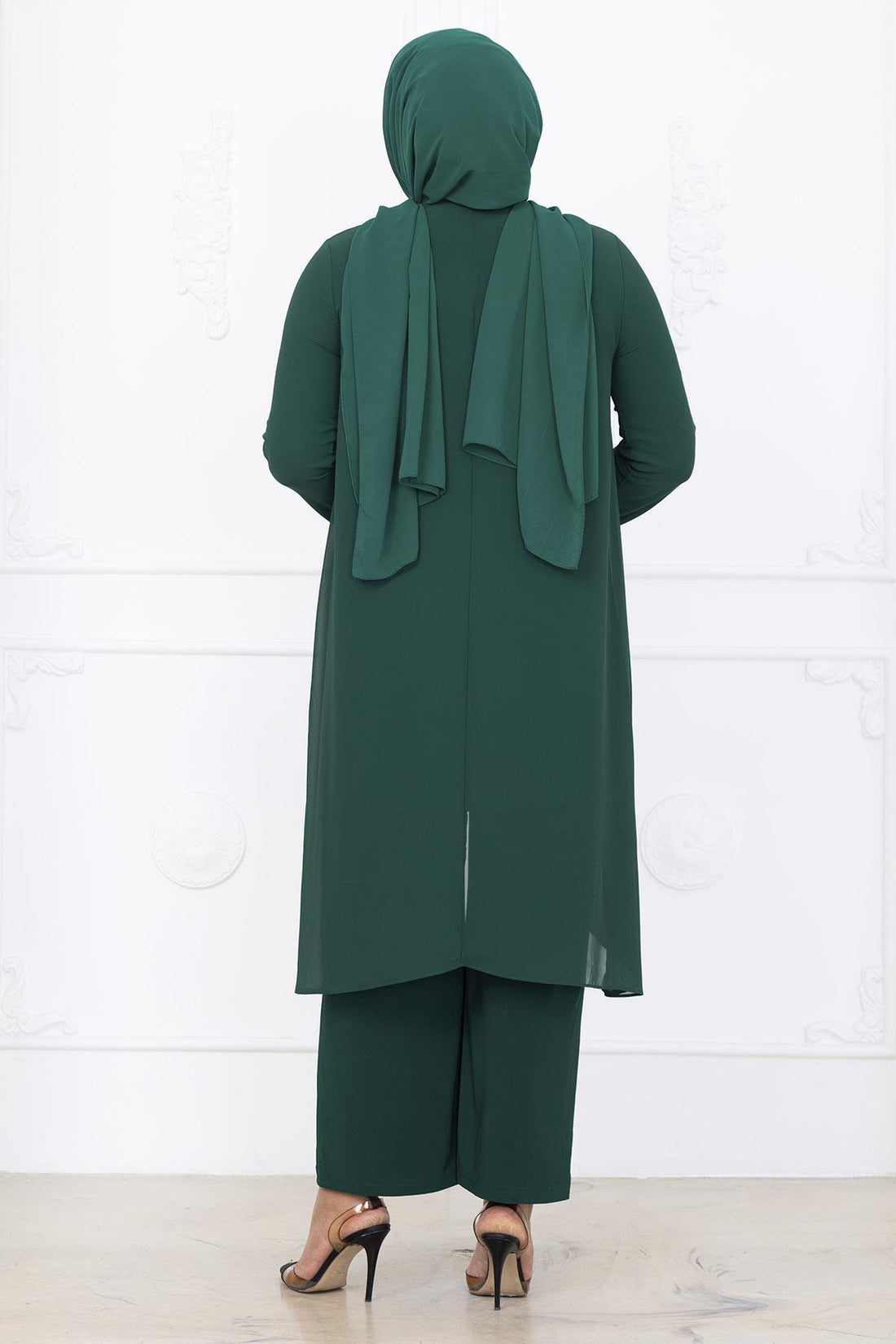 Esin Modest Evening Set - Emerald
