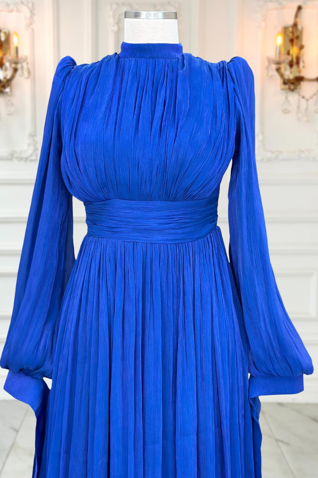 Nida Modest Evening Dress - Royal Blue