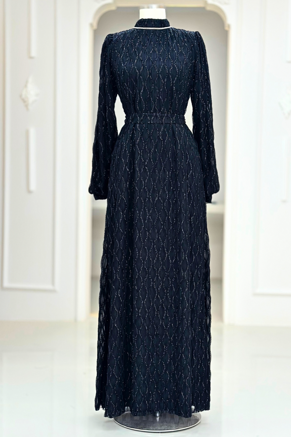 Ravza Modest Evening Dress - Black