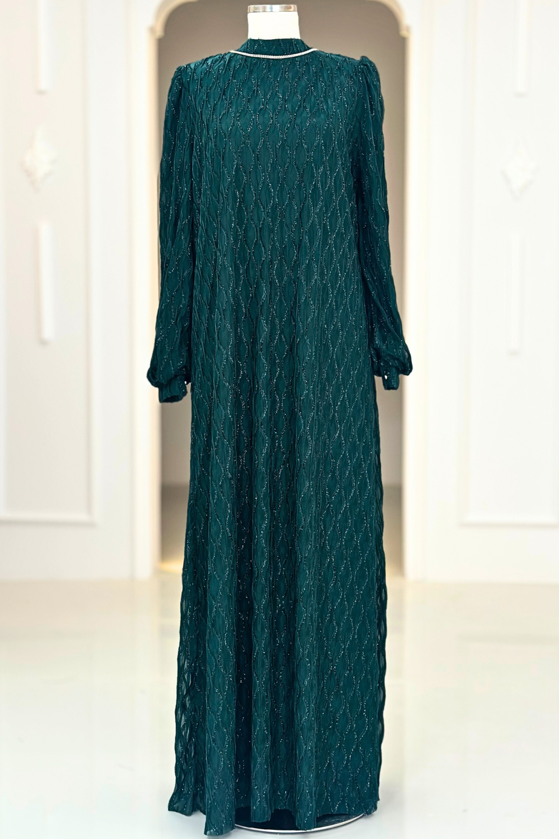 Ravza Modest Evening Dress - Emerald