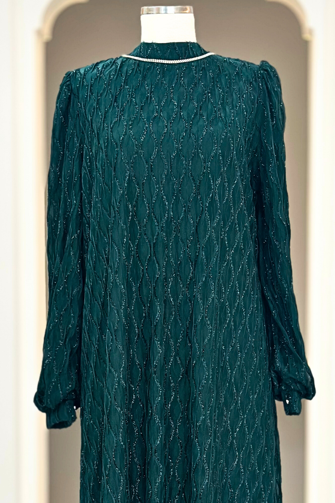Ravza Modest Evening Dress - Emerald