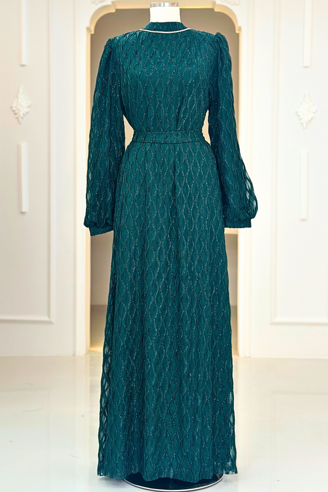 Ravza Modest Evening Dress - Emerald