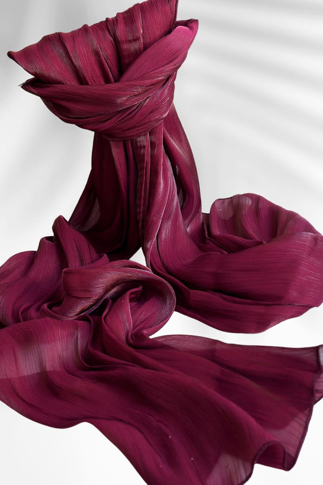 Janjan Occasion Shawl - Burgundy
