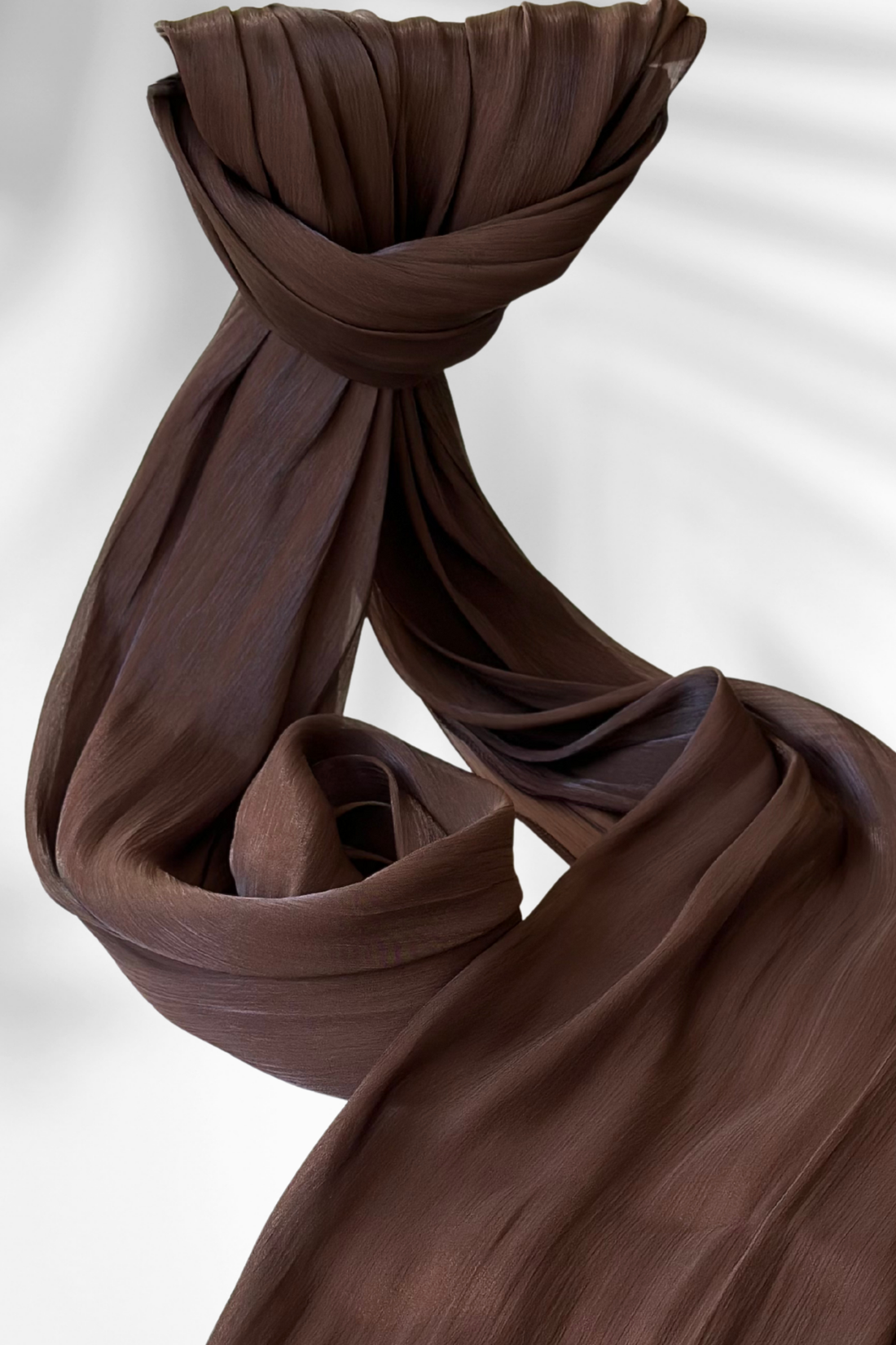 Janjan Occasion Shawl - Dark Brown