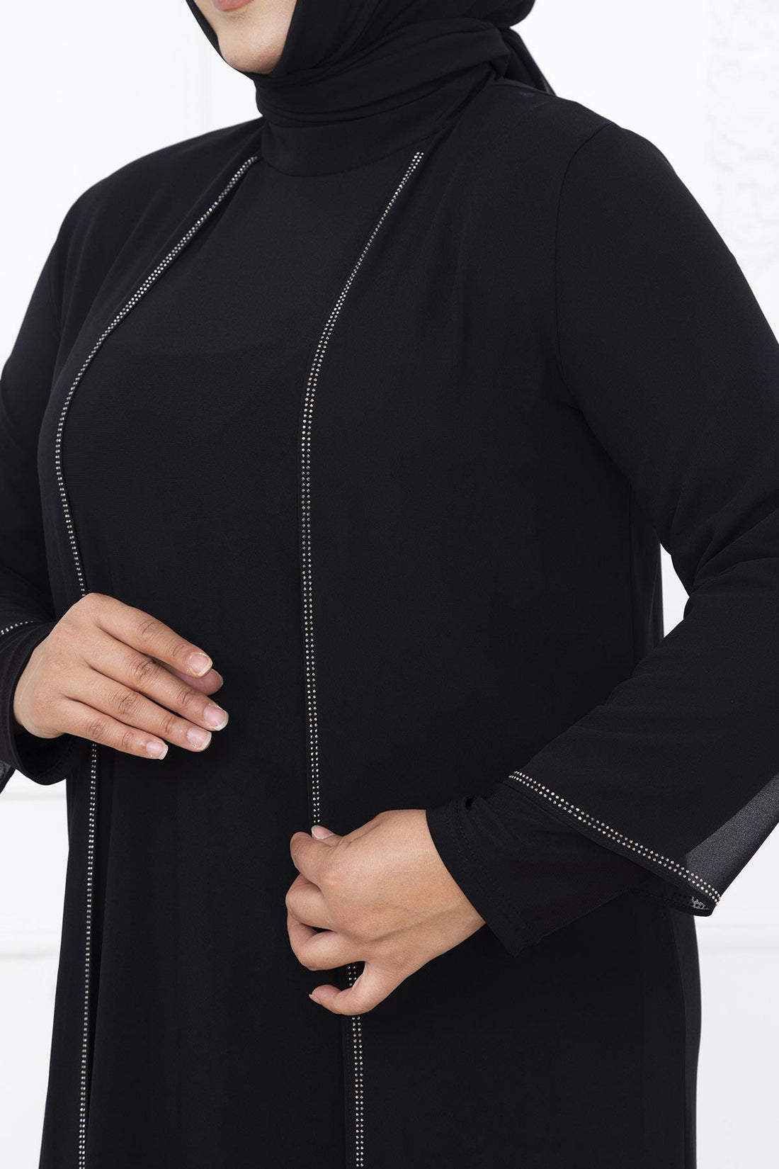 Sezen Modest Evening Set - Black