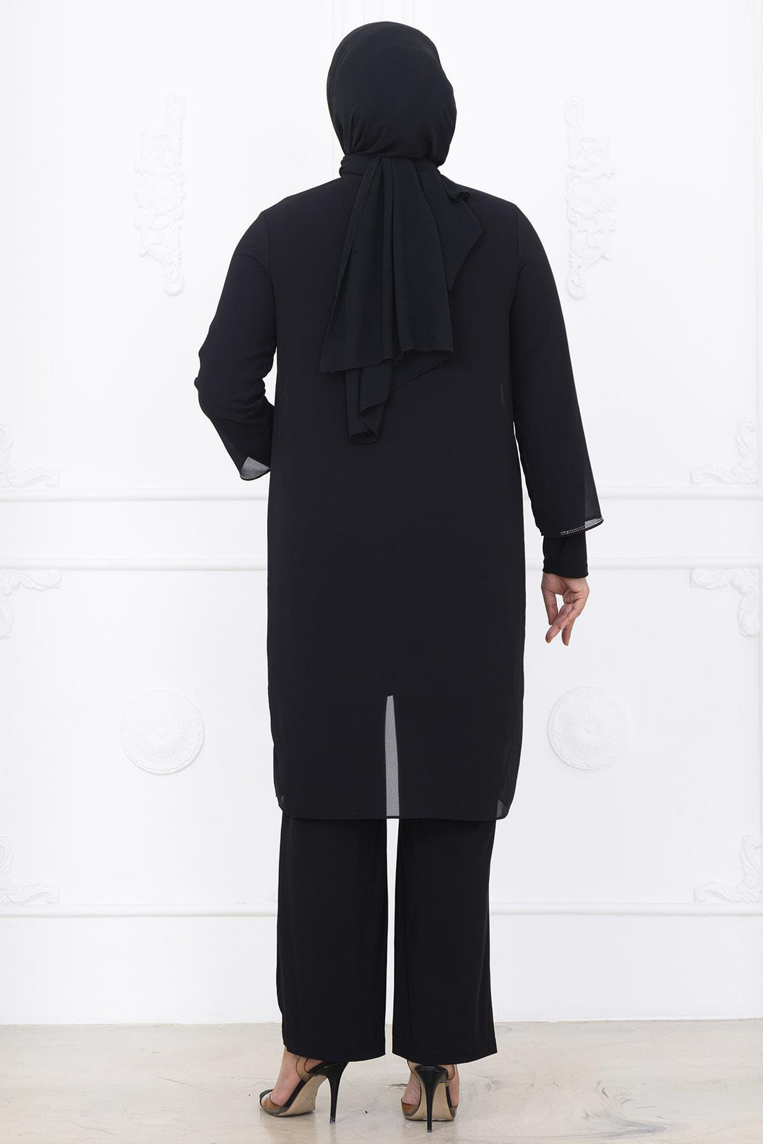 Sezen Modest Evening Set - Black