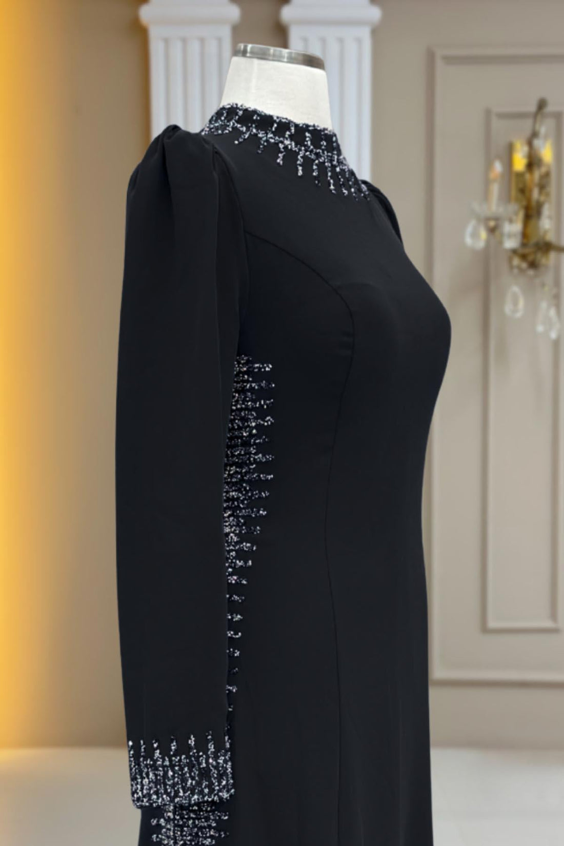 Sıla Modest Evening Dress - Black