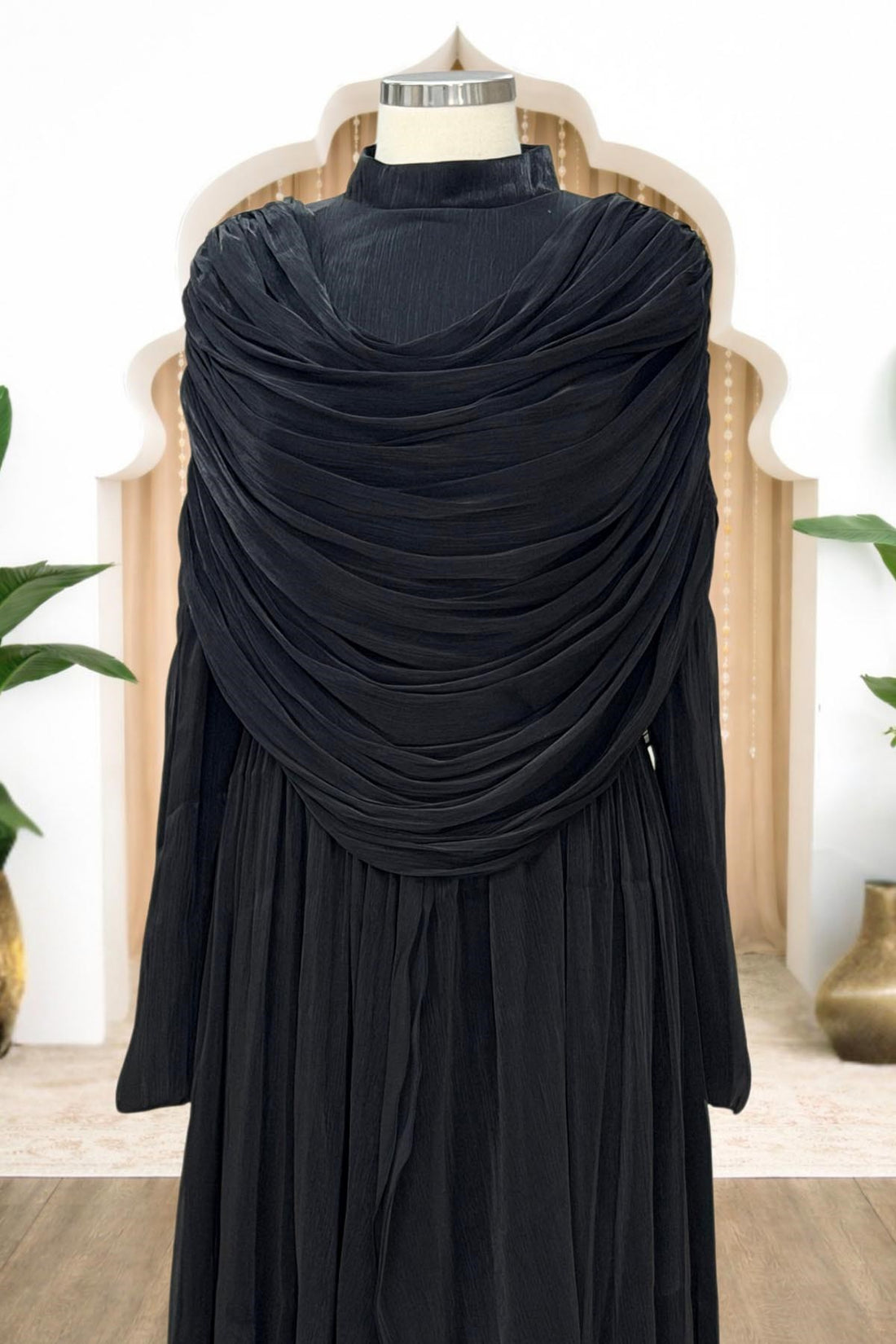 Sumru Modest Evening Dress - Black