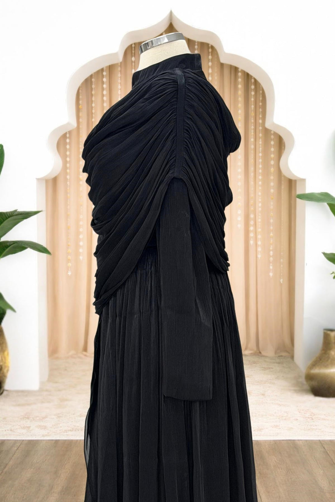 Sumru Modest Evening Dress - Black