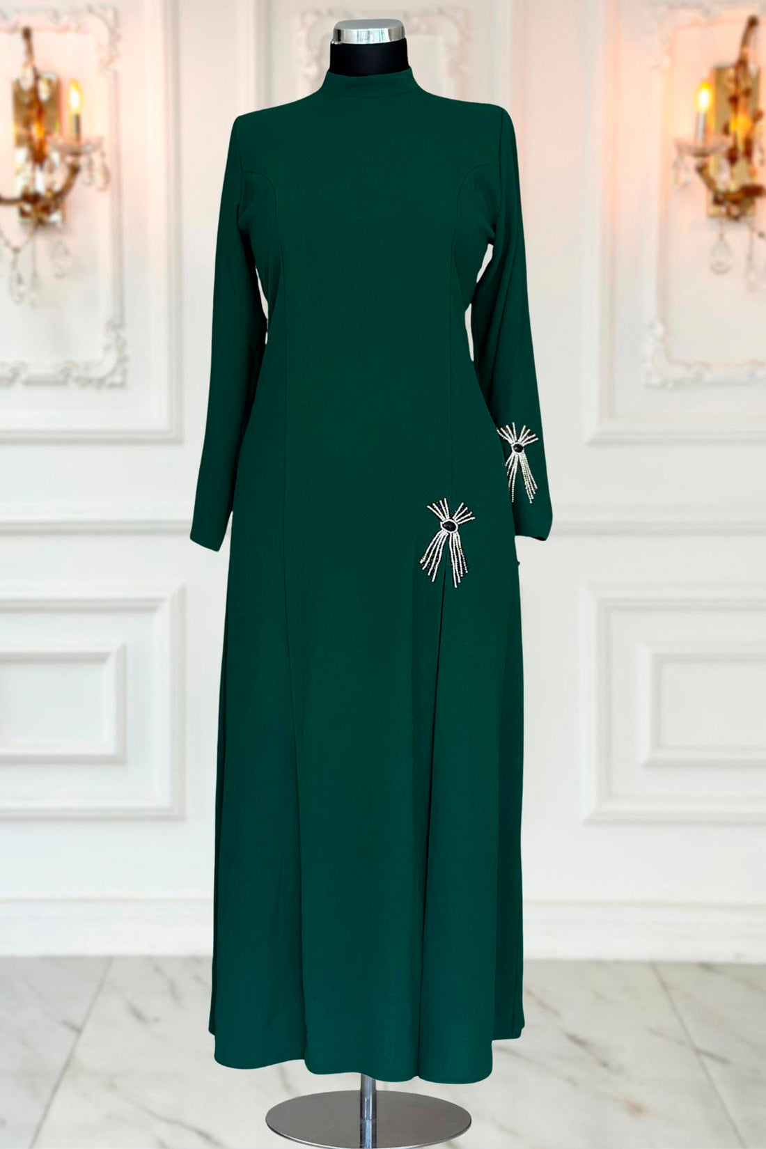 Tuay Modest Evening Dress - Emerald