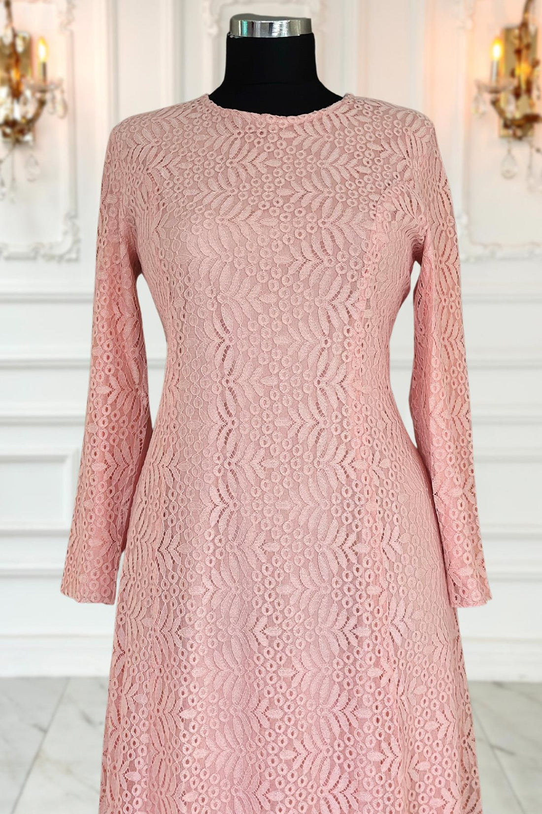 Yaprak Modest Evening Dress - Salmon