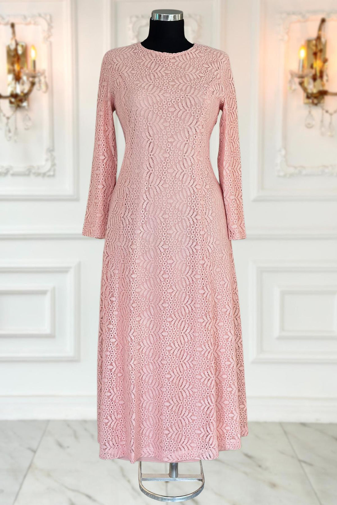 Yaprak Modest Evening Dress - Salmon
