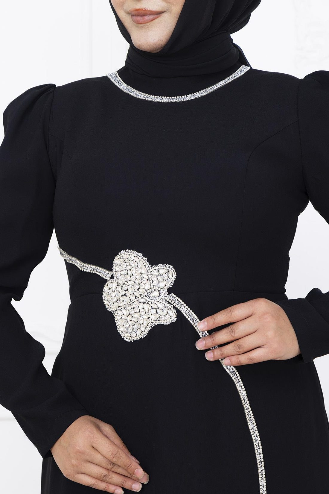 Zühre Modest Evening Dress - Black