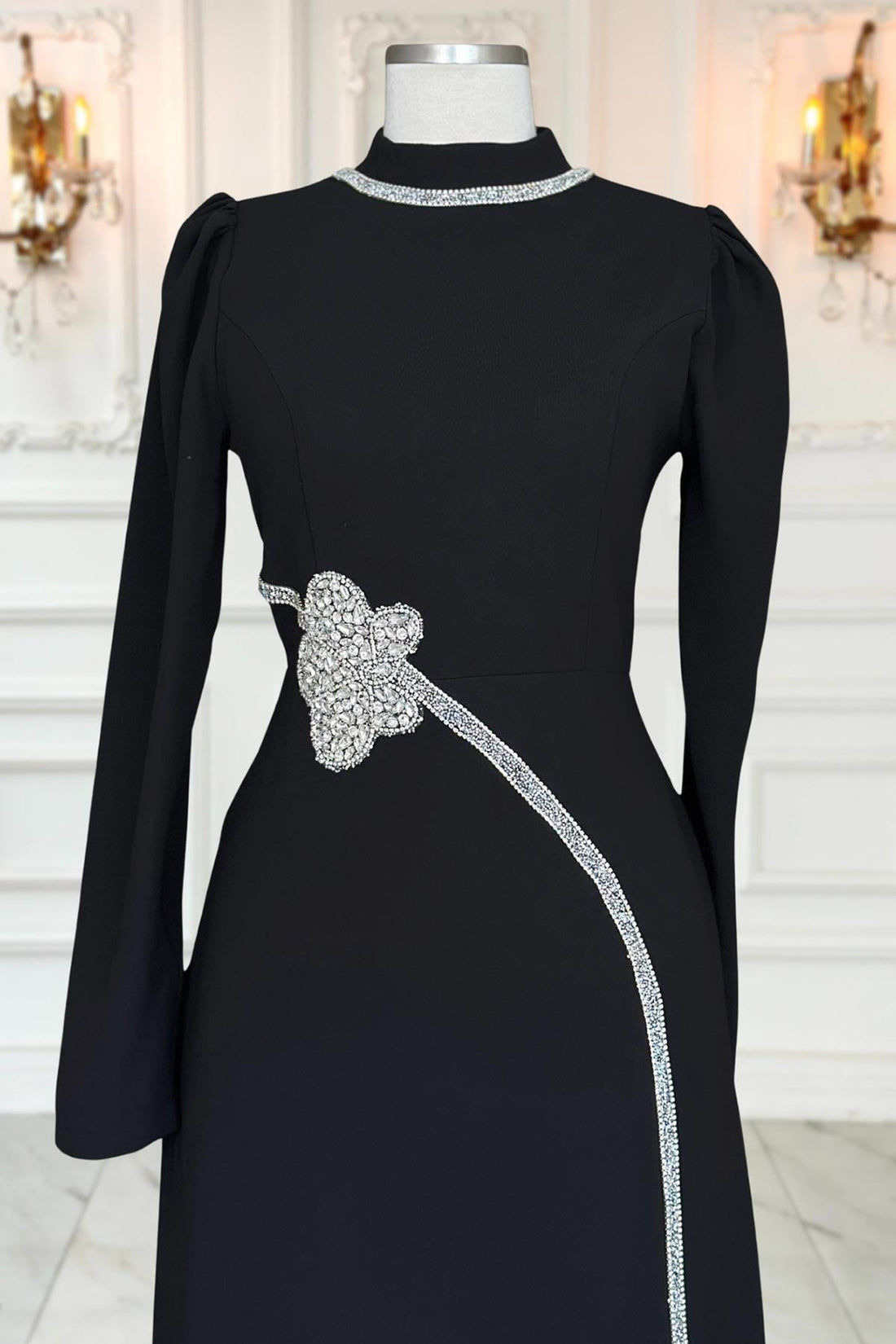 Zühre Modest Evening Dress - Black