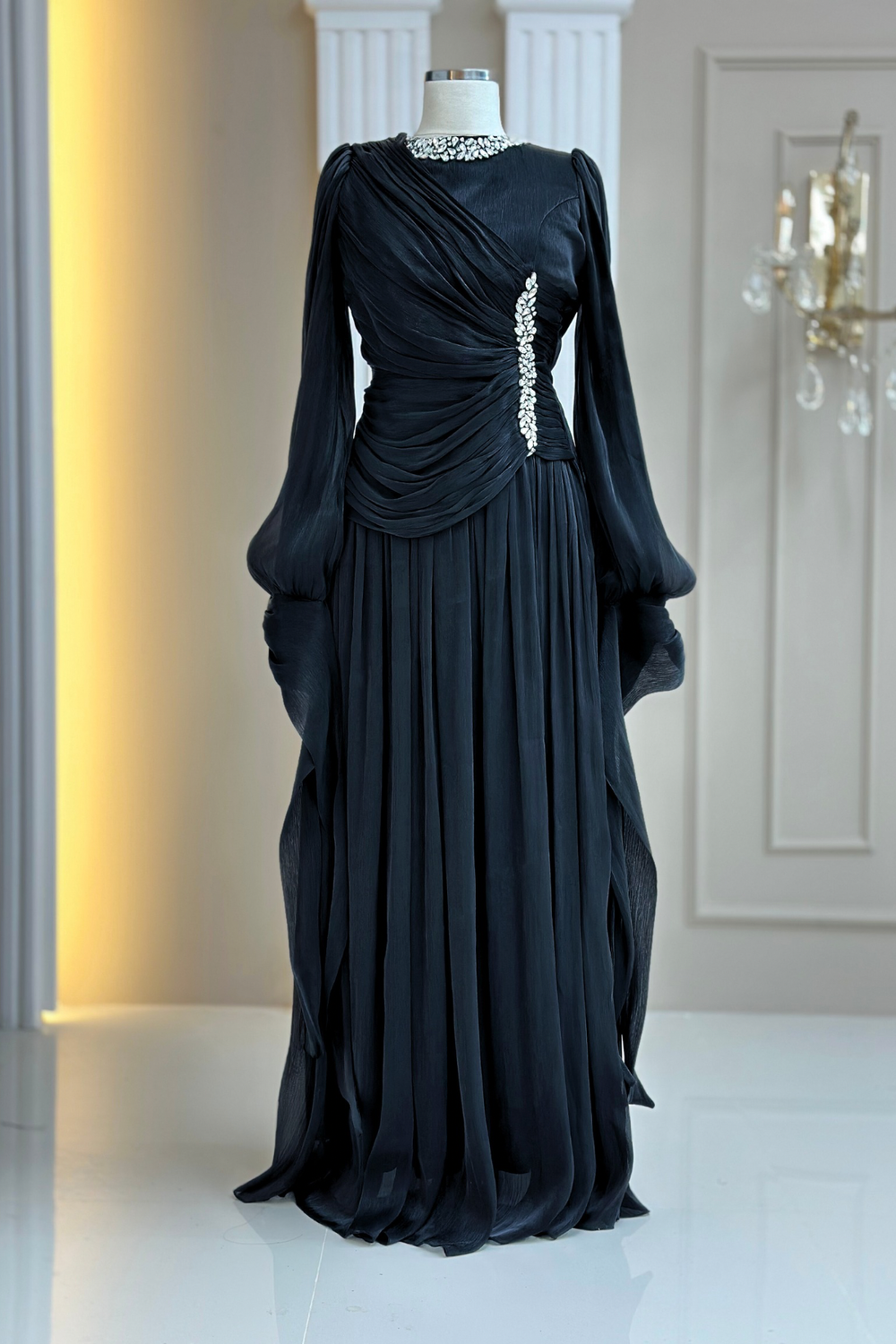 Bade Modest Evening Dress - Black