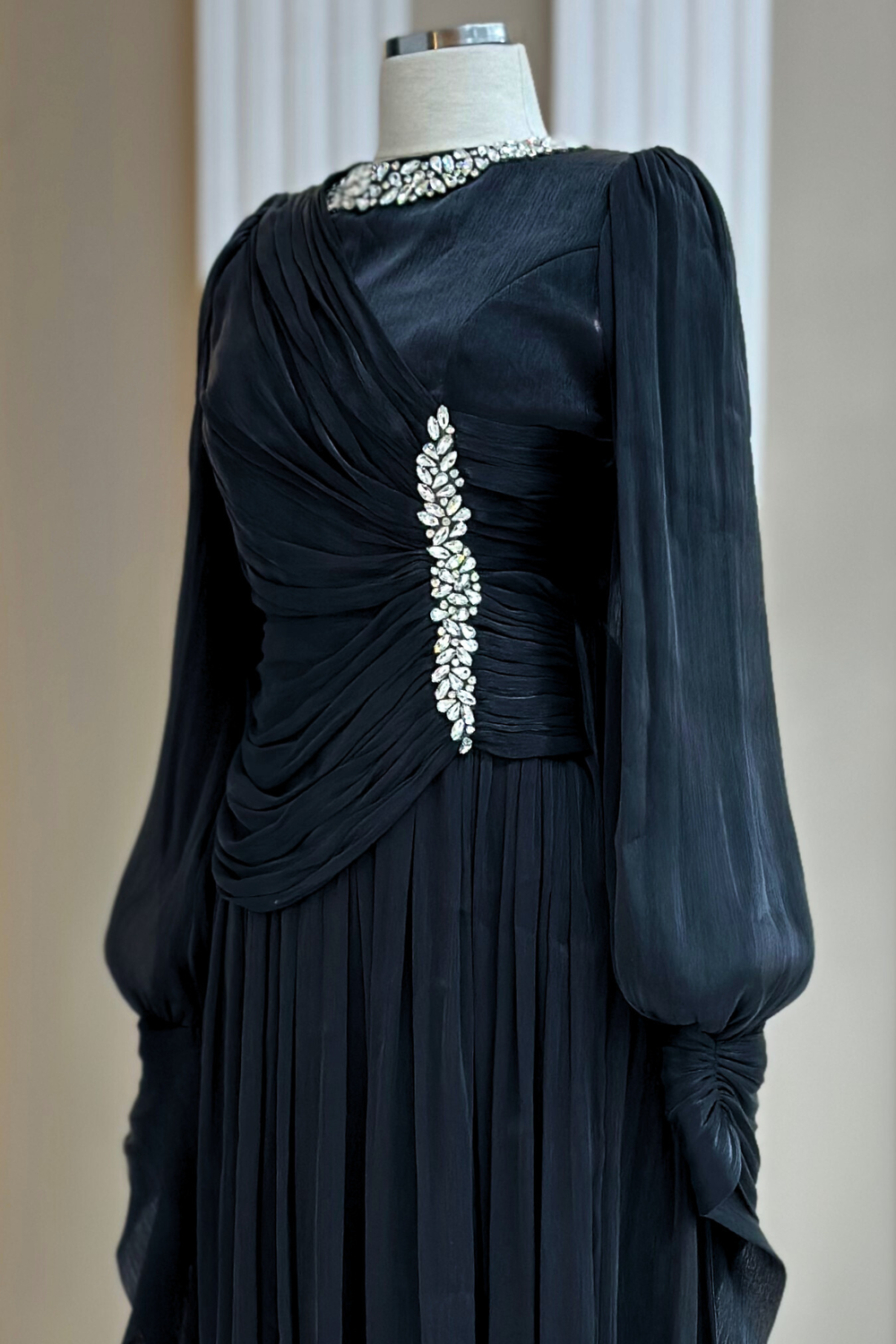 Bade Modest Evening Dress - Black