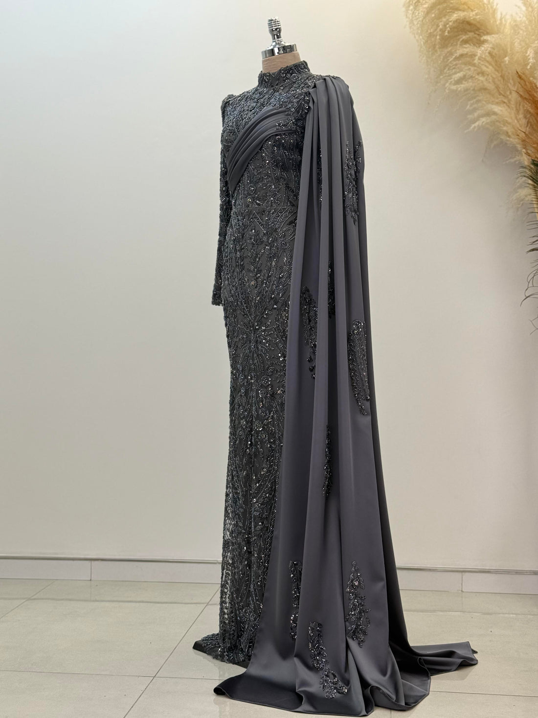 Berry Evening Dress - Anthracite - view 3