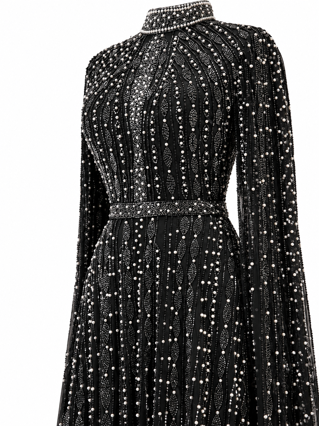Couture Elarisse  Modest Evening Dress - Black