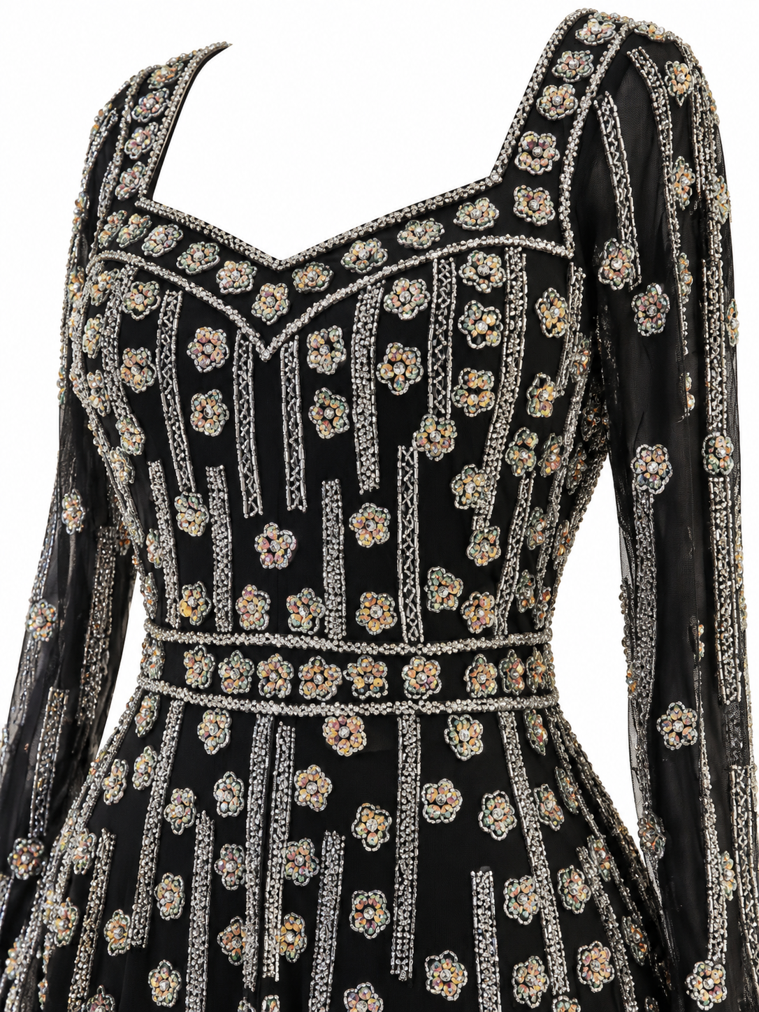 Couture Estella Evening Dress - Black