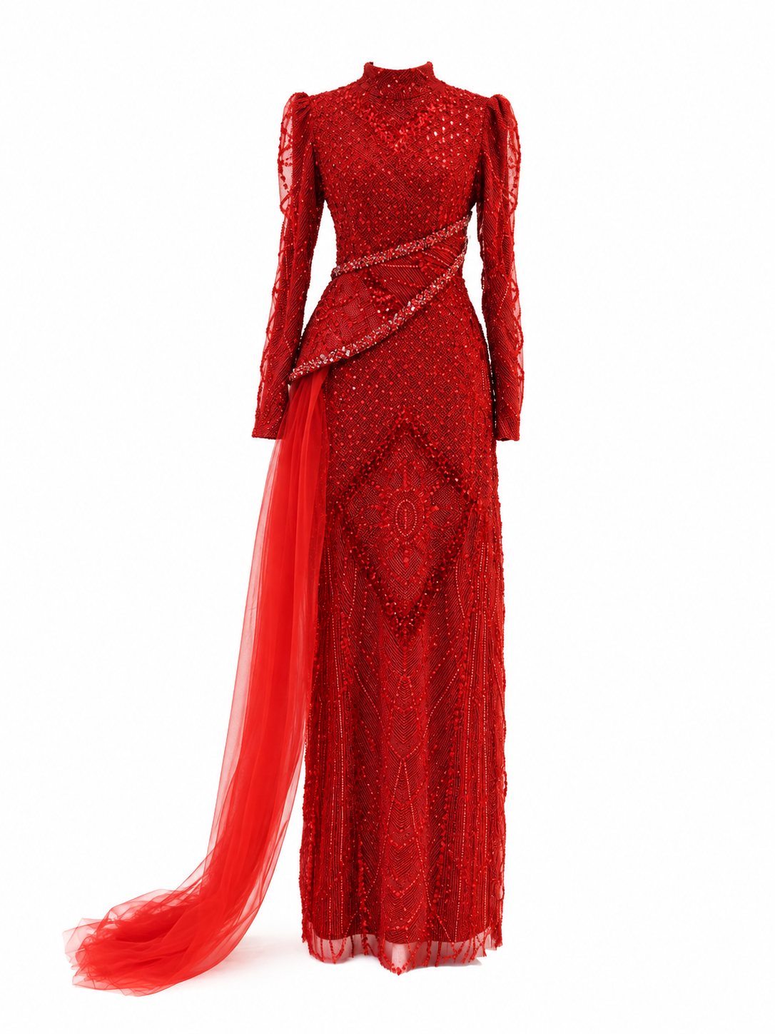 Violette Evening Dress - Red