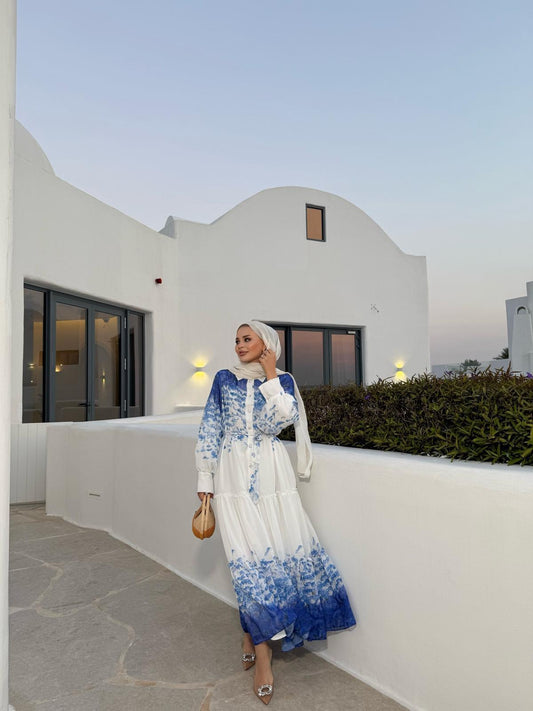 Santroni Chiffon Maxi Dress