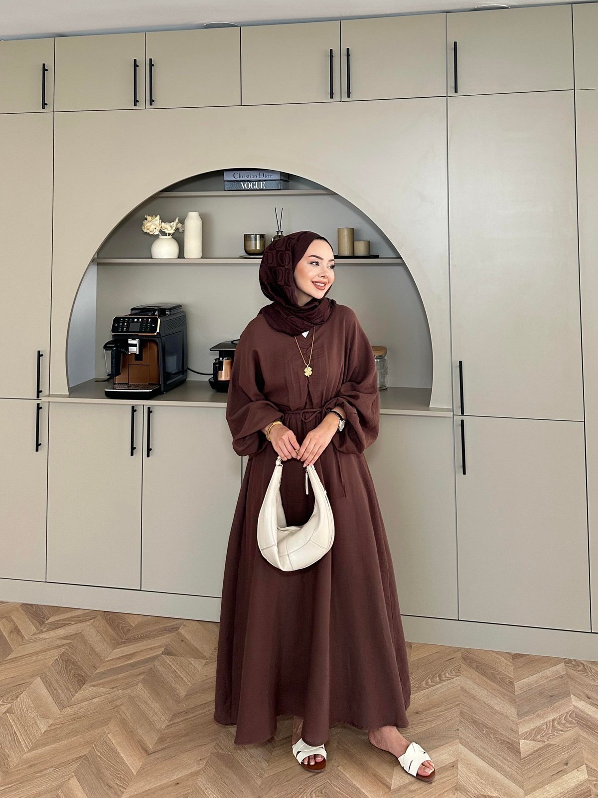 Dean Brown Muslin Dress