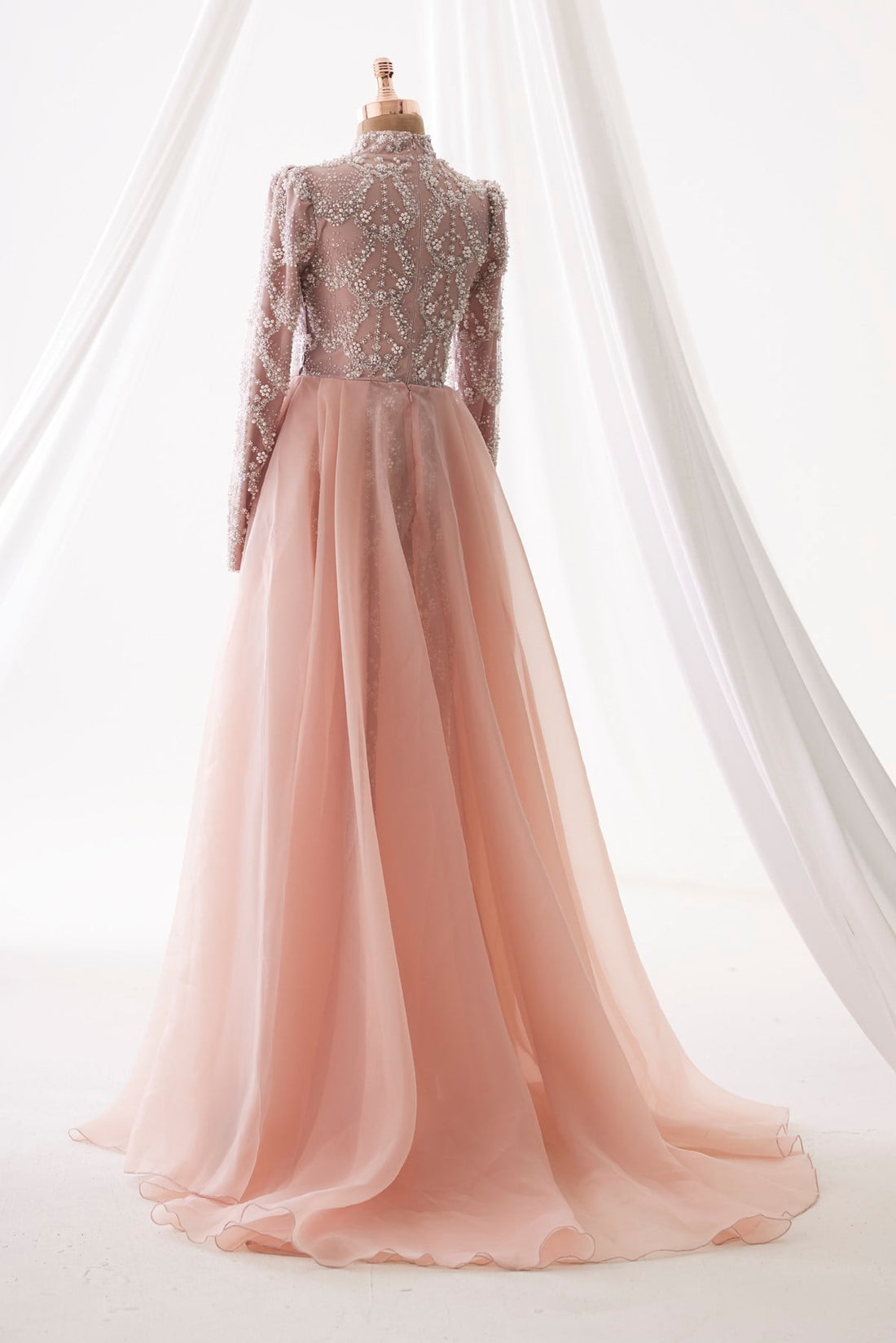 Diana Evening Gown - Powder Pink - view 5