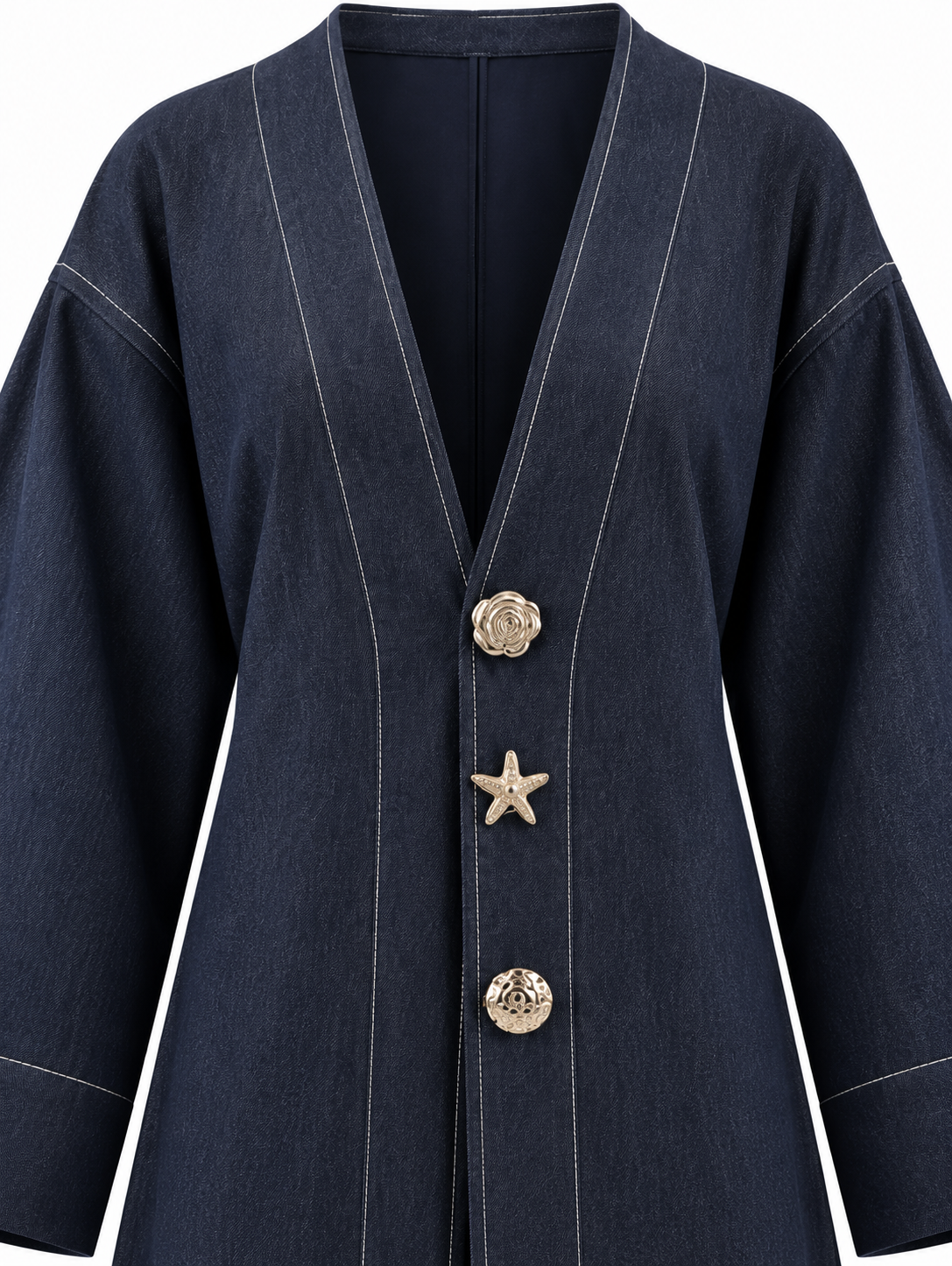 Rivelle Kimono Denim Jacket - Navy