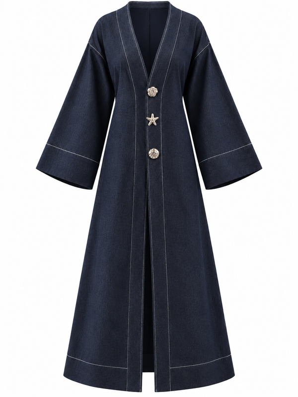 Rivelle Kimono Denim Jacket - Navy